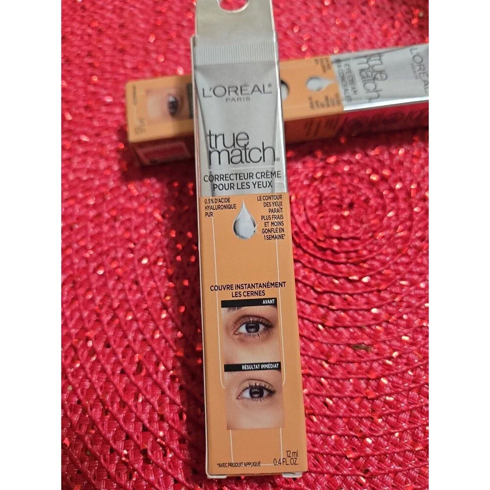 2 L’Oréal Paris True Match Eye Cream in a Concealer Medium W5-6 0.4 fl. oz.